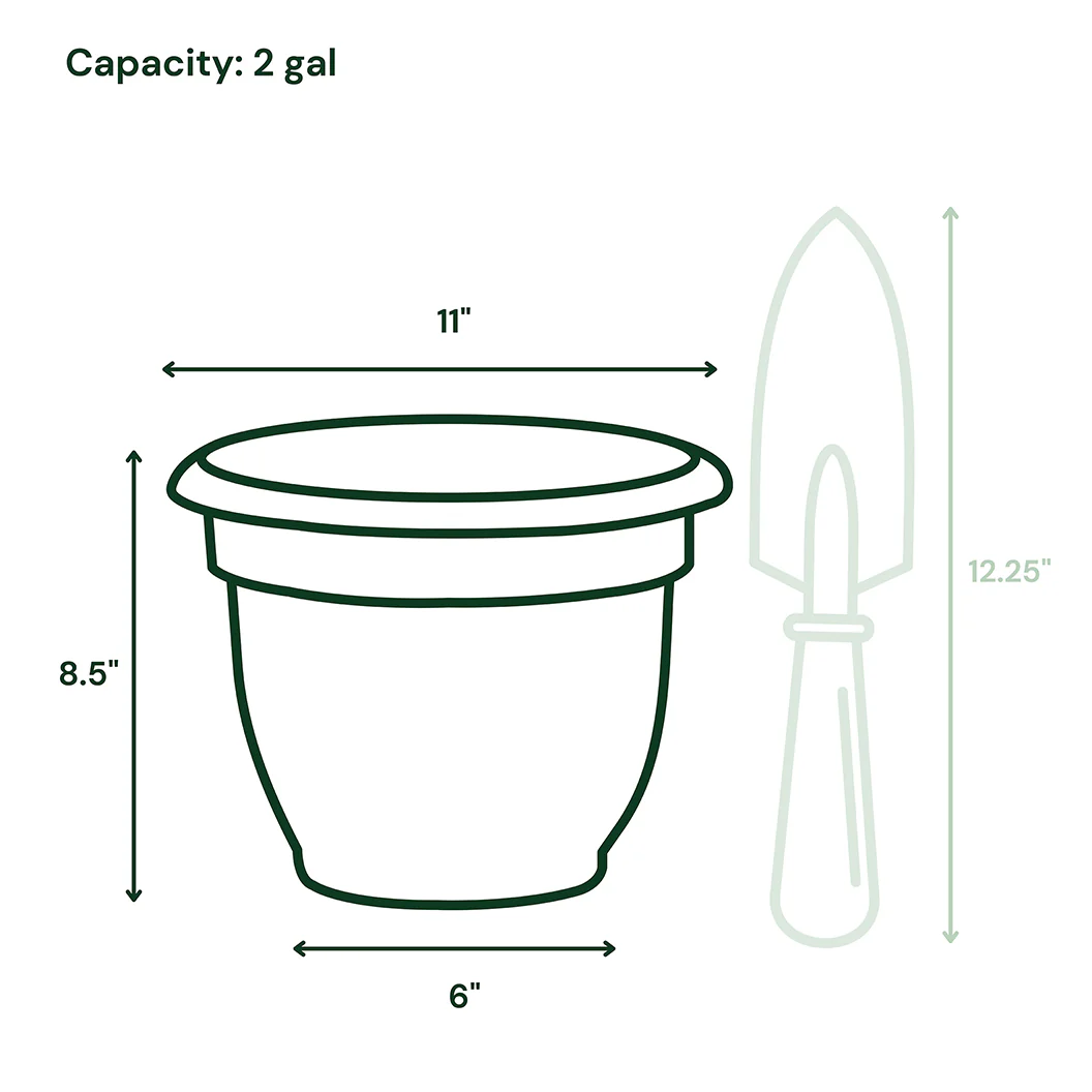 Bloem Ariana Self-Watering Planter in Pebble Stone - Image 8