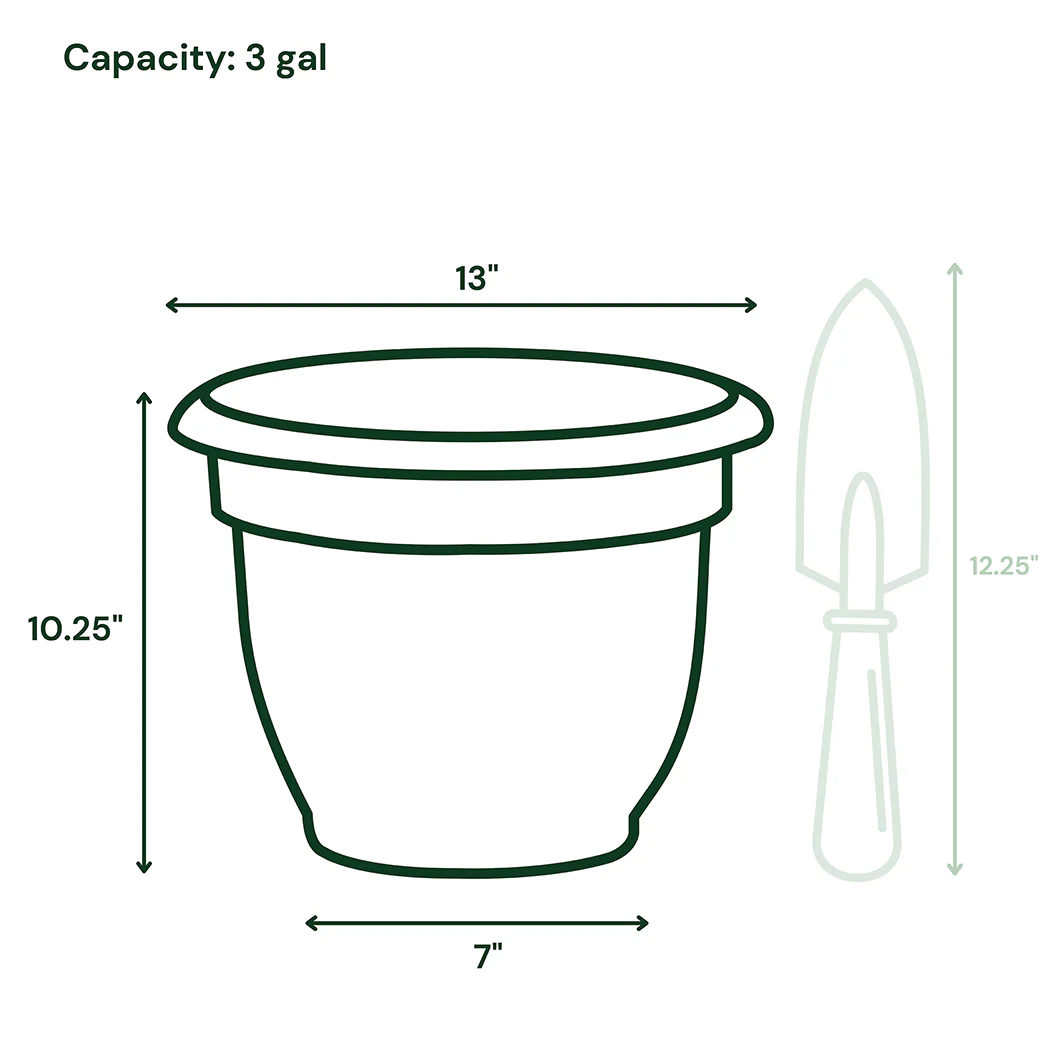 Bloem Ariana Self-Watering Planter in Pebble Stone - Image 9