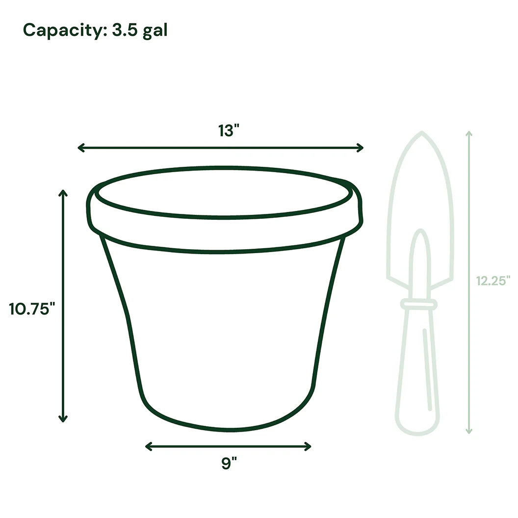 Bloem Terra Planter in Black - Image 9